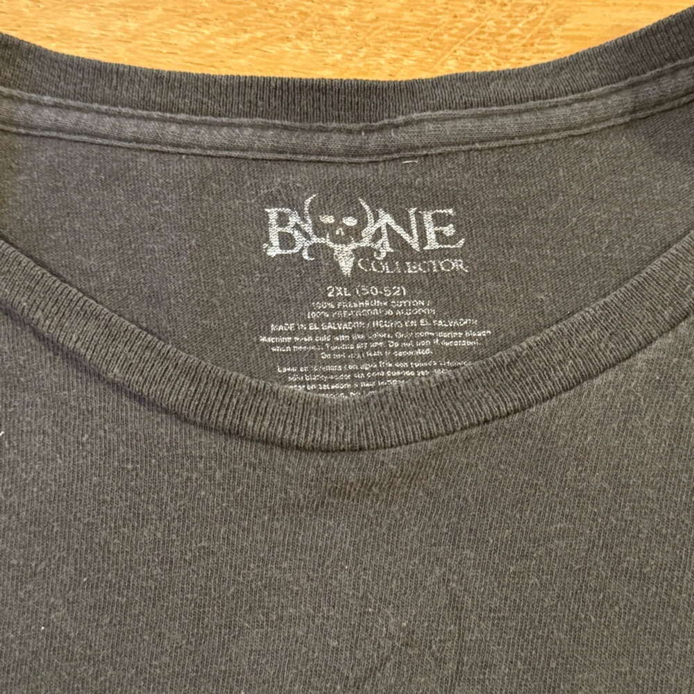 Bone Collector Shirt 2XL Mens Black Green Deer Skull Graphic Tee Hunting Y2K Vtg - Picture 3 of 4